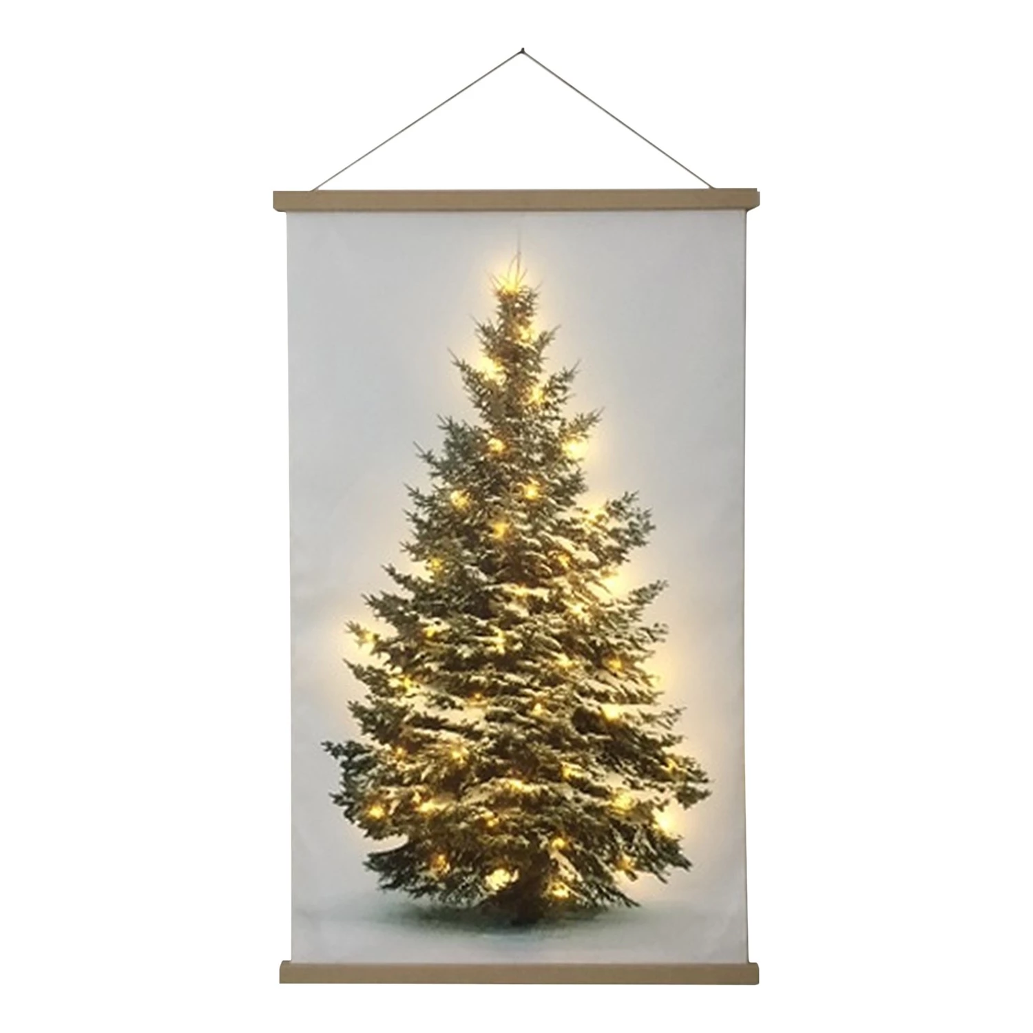 My Flair Toile lumineuse LED Farelas III - Sapin - Vert 1 My Flair Toile lumineuse LED Farelas III - Sapin - Vert