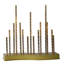 My Flair Chandelier LED Argenton - Fer / Polyester PVC - Doré