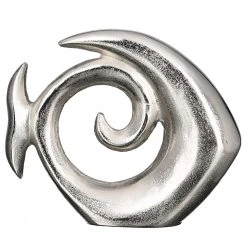 GILDE Sculpture Pêche - Aluminium - Argenté