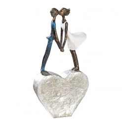 GILDE Sculpture Devotion - Résine synthétique - Argenté