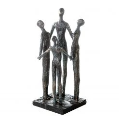 GILDE Sculpture Group - Résine synthétique - Marron