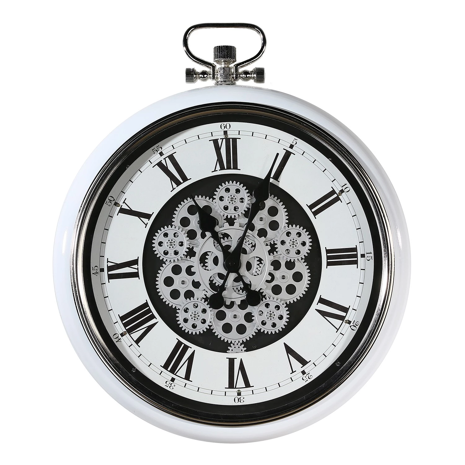 GILDE Horloge murale Origin - Mécanique - Blanc / Noir 1 GILDE Horloge murale Origin - Mécanique - Blanc / Noir