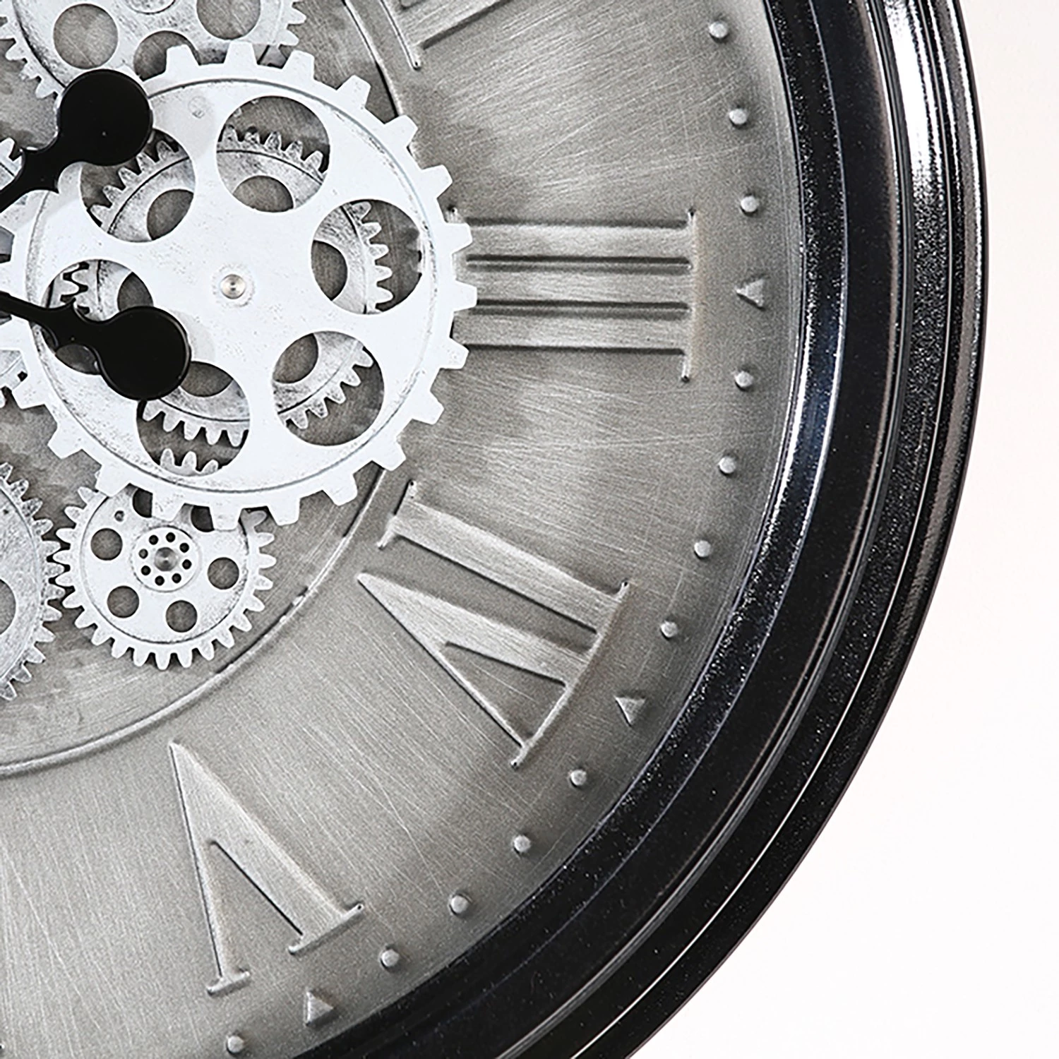 GILDE Horloge murale Factona - Mécanique - Argenté 3 GILDE Horloge murale Factona - Mécanique - Argenté – Image 3