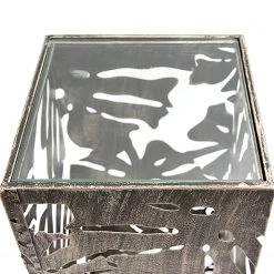 GILDE Sellette Flora - Aluminium - Bronze - Hauteur : 72 cm -Pas Cher Décoration Magasin 1000296490 210930 14022500078 DETAILS P000000001000296490