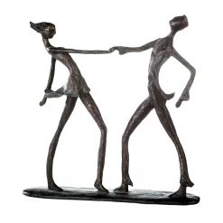 GILDE Sculpture Jive - Résine synthétique - Marron