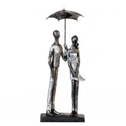 GILDE Sculpture Umbrella - Résine synthétique - Argenté