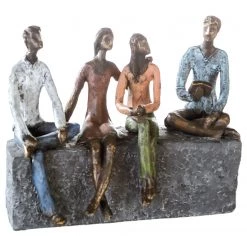 GILDE Sculpture Network - Résine synthétique - Multicolore