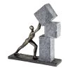 GILDE Sculpture Stacking - Résine synthétique - Marron