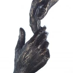 GILDE Sculpture Two Hands - Résine synthétique - Marron -Pas Cher Décoration Magasin 1000296543 210930 14022900226 DETAILS P000000001000296543