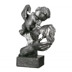 GILDE Sculpture Addiction - Résine synthétique - Argenté / Noir