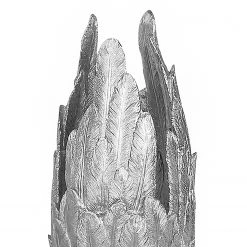 GILDE Vase Plume - Résine synthétique - Argenté - Diamètre : 32 cm -Pas Cher Décoration Magasin 1000296561 210930 14023000277 DETAILS P000000001000296561