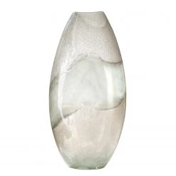 GILDE Vase Canoso - Verre coloré - Gris / Vert