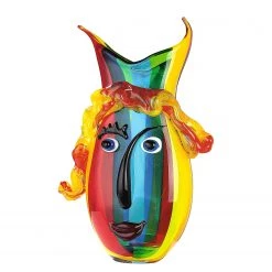 GILDE Vase Rainbow - Verre coloré - Multicolore