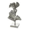 GILDE Objet déco Ginkgo - Aluminium - Argenté