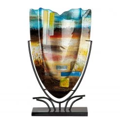 GILDE Vase Campo III - Verre coloré - Multicolore