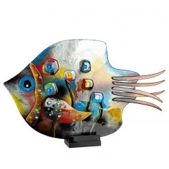 GILDE Objet déco Fresh Flowers - Verre coloré - Multicolore