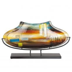 GILDE Vase Campo I - Verre coloré - Multicolore
