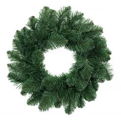 FLHF Couronne de l’Avent Honley - Polyester PVC - Vert
