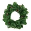 FLHF Couronne de l’Avent Hillier - Polyester PVC - Vert