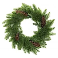 FLHF Couronne de l’Avent Homein - Polyester PVC - Marron