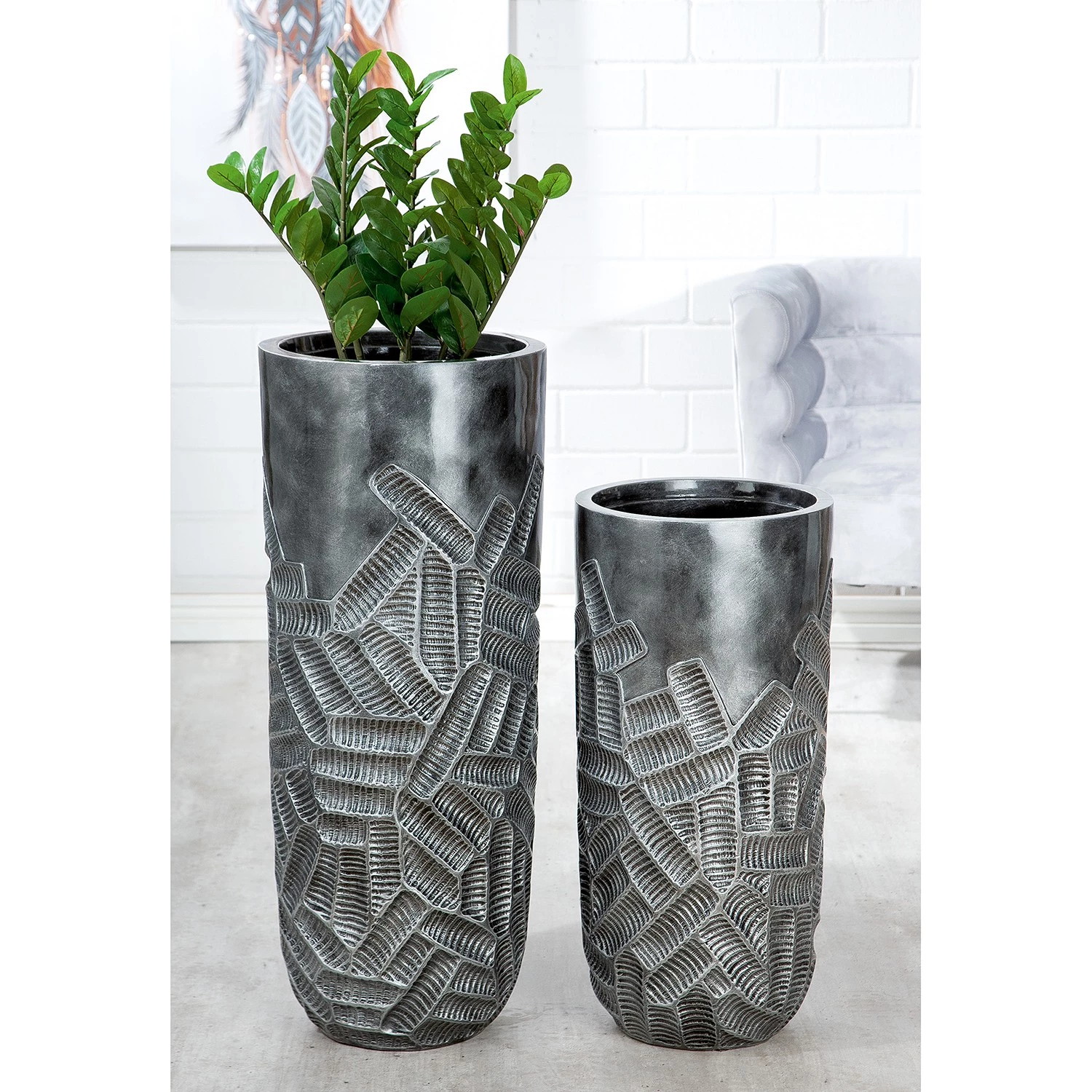 GILDE Cache-pot Atros - Hauteur : 75 cm 2 GILDE Cache-pot Atros - Hauteur : 75 cm – Image 2