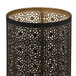 GILDE Photophore Ethno - Métal - Noir - 18 x 25 x 18 cm -Pas Cher Décoration Magasin 1000316807 220104 14524300060 DETAILS P000000001000316807