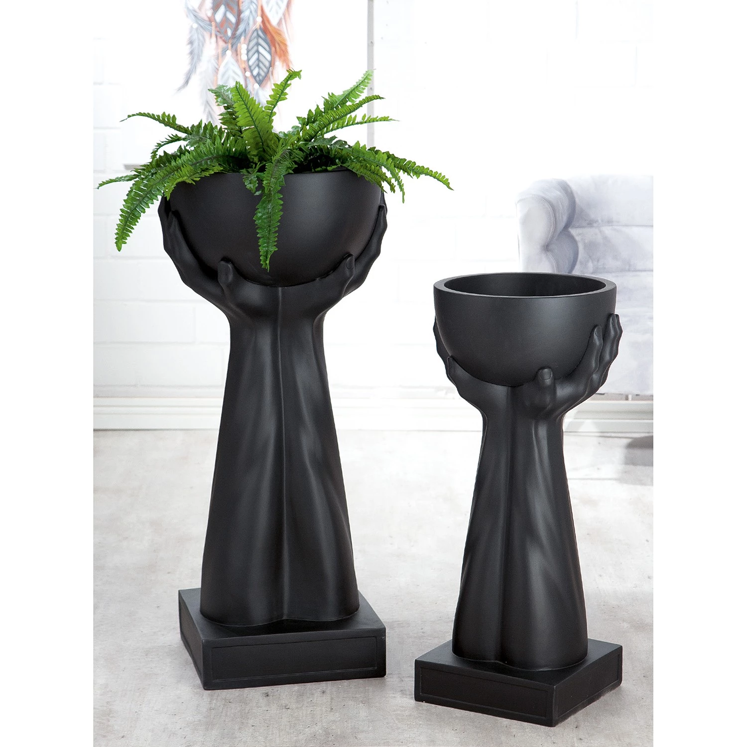 GILDE Jardinière Hands III - 37 x 85 cm 2 GILDE Jardinière Hands III - 37 x 85 cm – Image 2