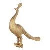 GILDE Figurine Paon - Résine - Doré - 42 x 37 x 11 cm