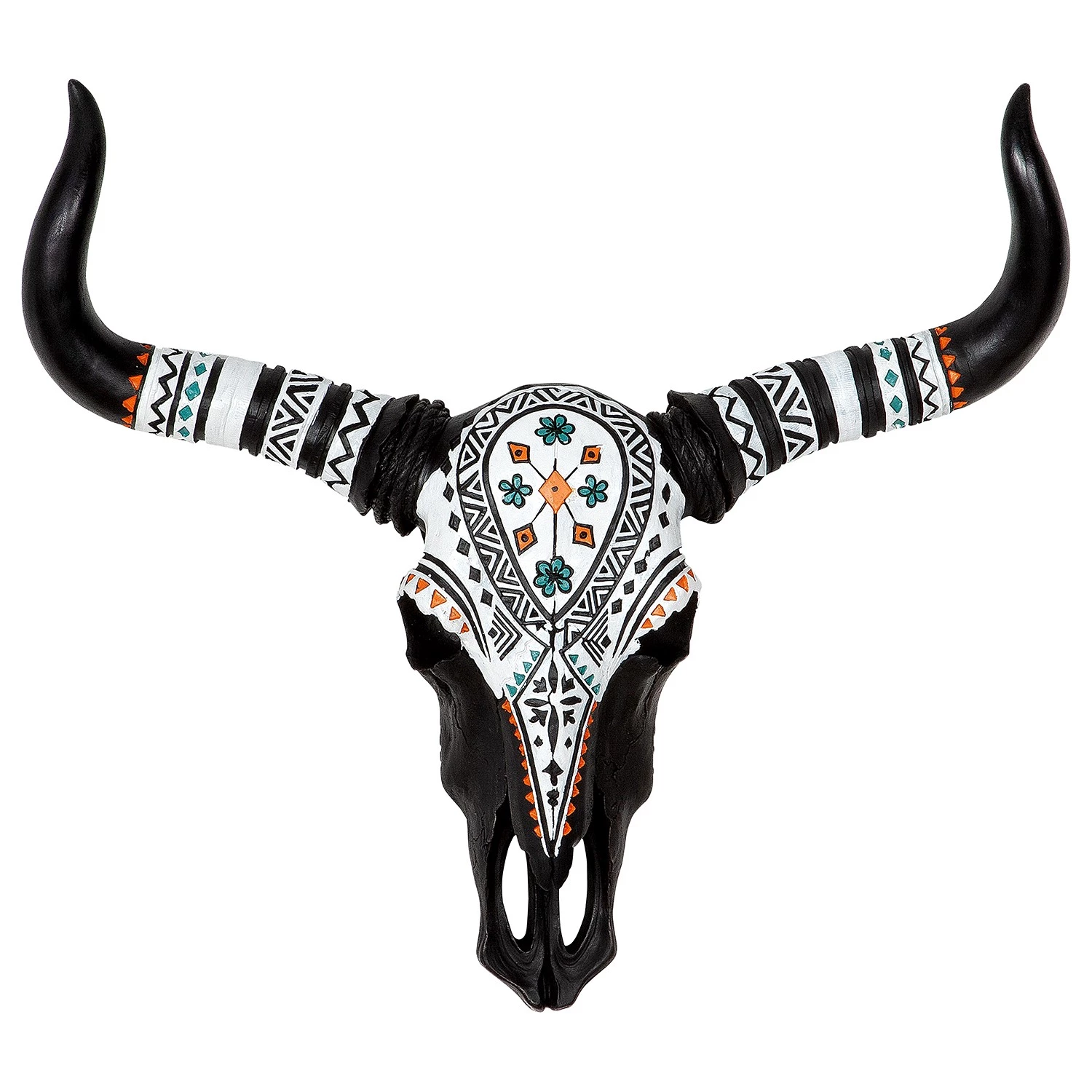 GILDE Décoration murale Taureau - Résine - Noir - 59 x 53 x 9 cm 1 GILDE Décoration murale Taureau - Résine - Noir - 59 x 53 x 9 cm