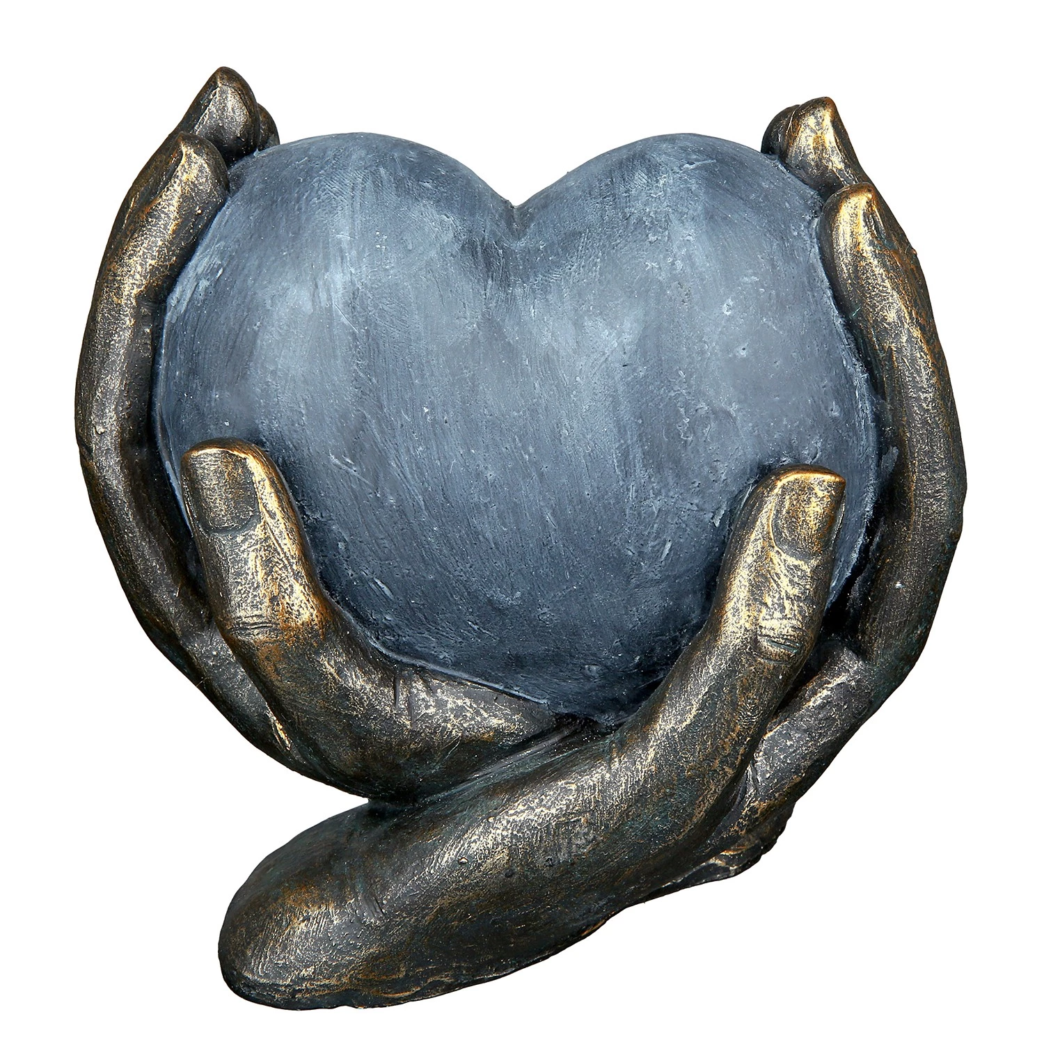 GILDE Statuette Cœur sur la main - Résine - Noir - 15 x 15 x 10 cm 1 GILDE Statuette Cœur sur la main - Résine - Noir - 15 x 15 x 10 cm