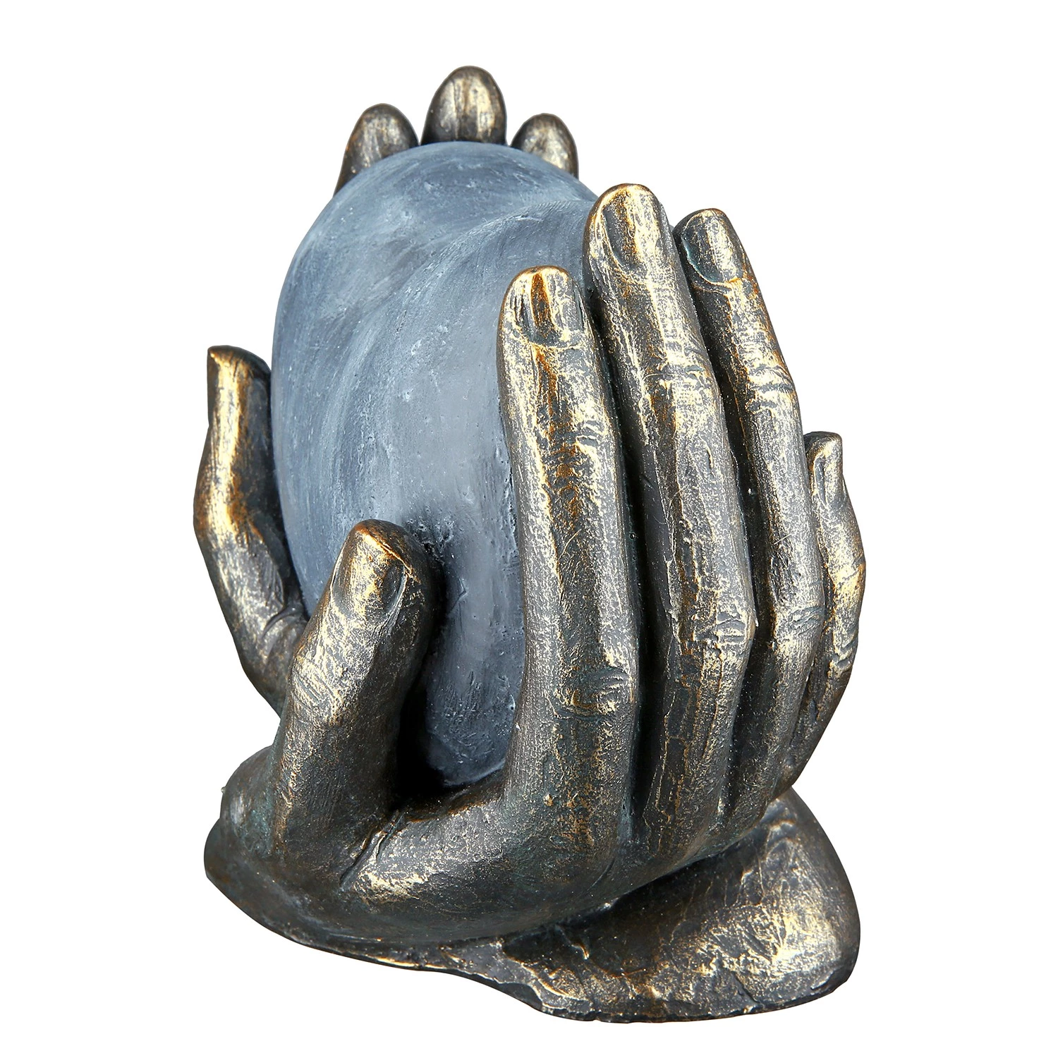 GILDE Statuette Cœur sur la main - Résine - Noir - 15 x 15 x 10 cm 3 GILDE Statuette Cœur sur la main - Résine - Noir - 15 x 15 x 10 cm – Image 3