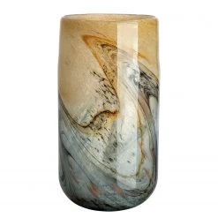 GILDE Vase Vida II - Verre coloré - Multicolore - 18 x 36 18 cm