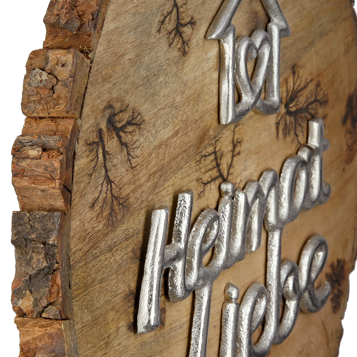 GILDE Objet déco Heimat Liebe - Manguier - Marron - 36 x 51 x 8 cm 4 GILDE Objet déco Heimat Liebe - Manguier - Marron - 36 x 51 x 8 cm – Image 4