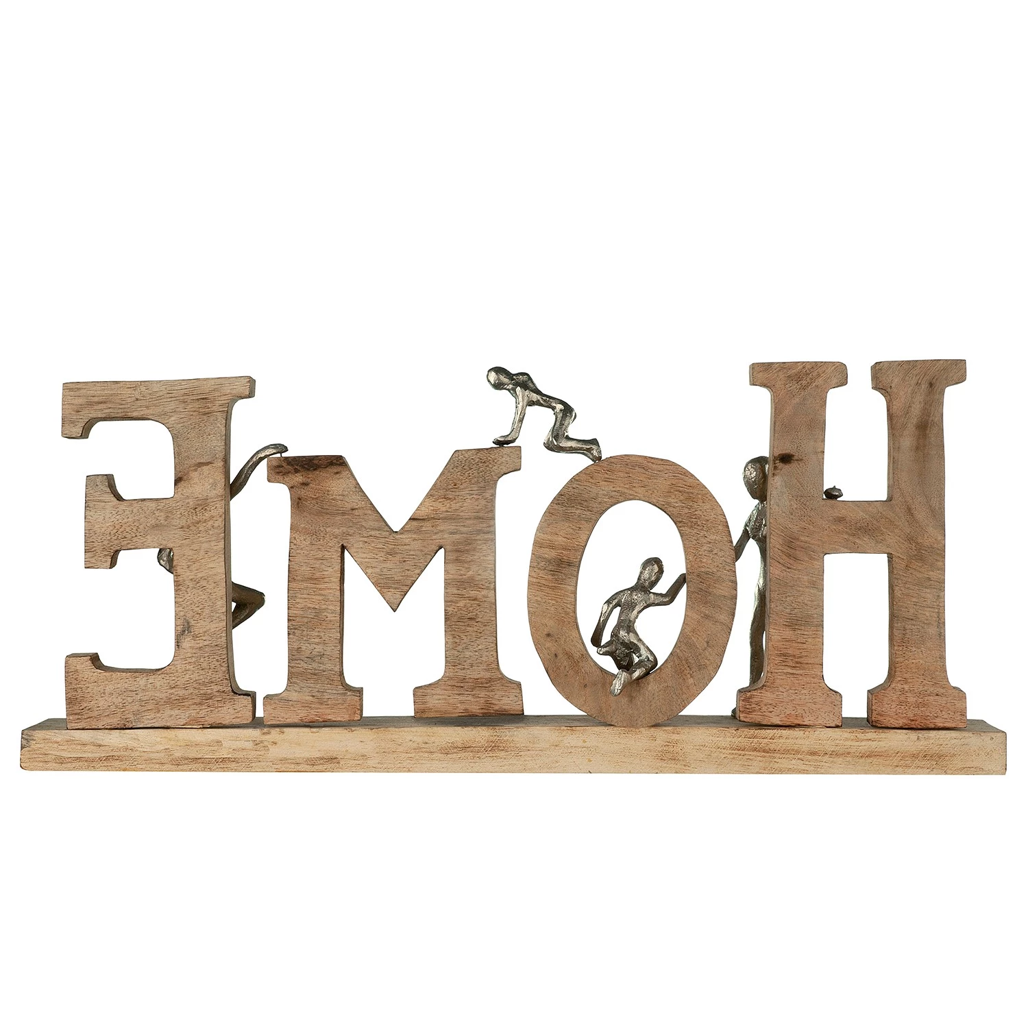 GILDE Lettres décoratives HOME - Manguier - Marron - 59 x 58 x 8 cm 3 GILDE Lettres décoratives HOME - Manguier - Marron - 59 x 58 x 8 cm – Image 3