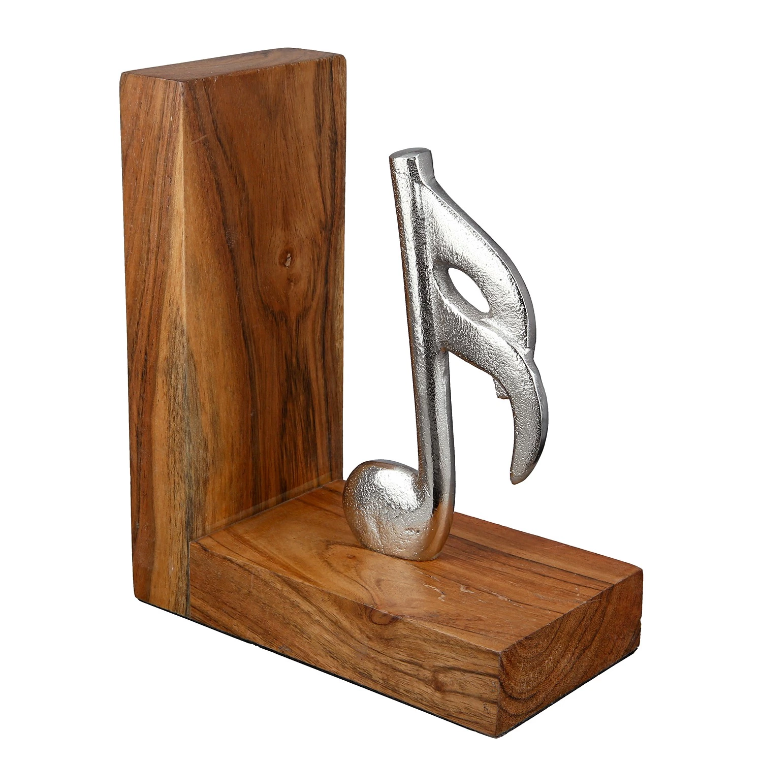 GILDE Serre-livres Musique (2 éléments) - Acacia - Marron - 15 x 18 x 8 cm 2 GILDE Serre-livres Musique (2 éléments) - Acacia - Marron - 15 x 18 x 8 cm – Image 2