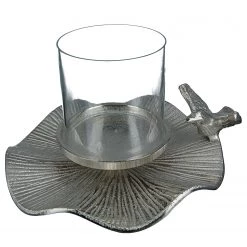 GILDE Photophore avec oiseau - 24 x 22 cm