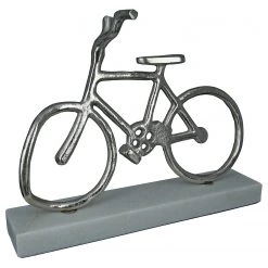 GILDE Objet déco Vélo - Aluminium - Argenté - 35 x 28 x 13 cm -Pas Cher Décoration Magasin 1000316896 220104 14524800284 DETAILS P000000001000316896