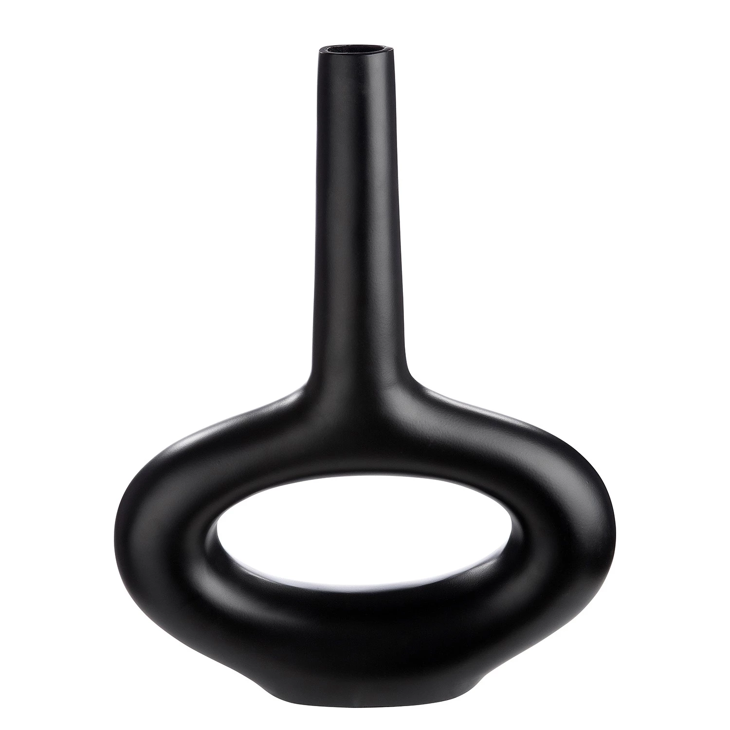 GILDE Vase Oval I - Aluminium - Noir - 39 x 50 x 7 cm 1 GILDE Vase Oval I - Aluminium - Noir - 39 x 50 x 7 cm