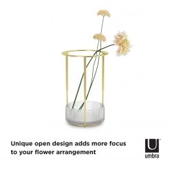 Umbra Vase Tesora - Aluminium / Acier - Laiton - 15,24 cm x 25,73 cm x 15,24 cm -Pas Cher Décoration Magasin 1000316972 220112 13093300612 SKETCH DETAILS P000000001000316972 sketch