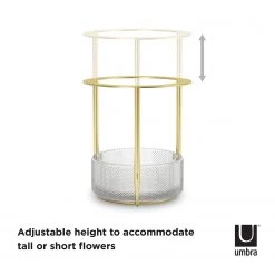 Umbra Vase Tesora - Aluminium / Acier - Laiton - 15,24 cm x 25,73 cm x 15,24 cm -Pas Cher Décoration Magasin 1000316972 220112 13093300614 SKETCH DETAILS P000000001000316972 sketch