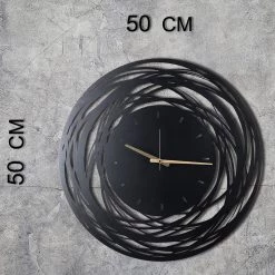 Twentyfour Horloge murale Lomba - Aluminium - Noir -Pas Cher Décoration Magasin 1000327478 220126 135056000500 SKETCH DETAILS P000000001000327478 sketch