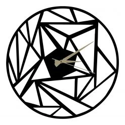 Twentyfour Horloge murale Los Vilos - Aluminium - Noir