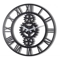 Twentyfour Horloge murale Lohengrin - Aluminium - Noir