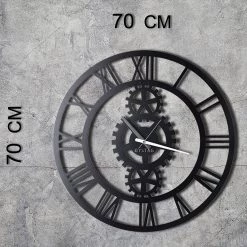 Twentyfour Horloge murale Lohengrin - Aluminium - Noir -Pas Cher Décoration Magasin 1000327483 220126 13505700500 SKETCH DETAILS P000000001000327483 sketch