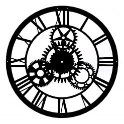 Twentyfour Horloge murale Luminar - Aluminium - Noir