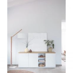 Twentyfour Tableau déco Basilisa - Feuille de plante - Blanc -Pas Cher Décoration Magasin 1000333493 220217 024 MOOD DETAILS P000000001000333493 mood