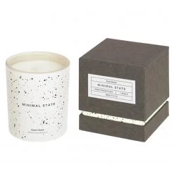 Twentyfour Bougie parfumée Minimal State - Verre transparent - Blanc