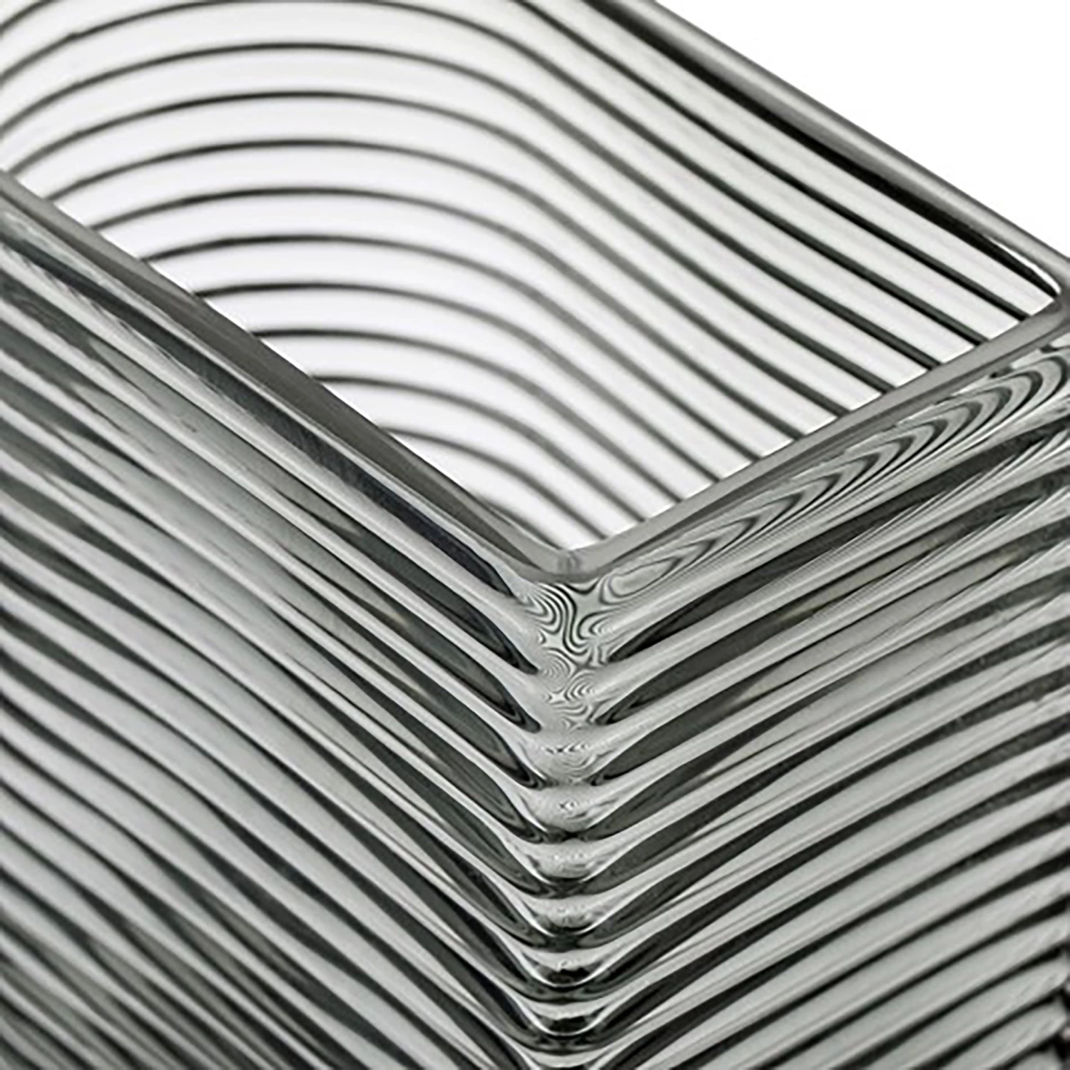 FLHF Vase Ray - 100 % verre - Noir - 13,5 cm x 17,5 cm x 8 cm 3 FLHF Vase Ray - 100 % verre - Noir - 13,5 cm x 17,5 cm x 8 cm – Image 3