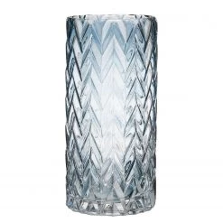 Butlers Vase BEVERLY II - Verre coloré - Bleu foncé