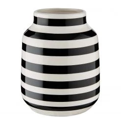 Butlers Vase MALIKA - Dolomite - Noir / Blanc